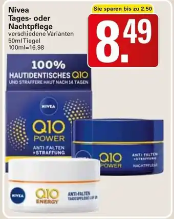 WEZ Nivea Tages oder Nachtpflege 50ml Angebot