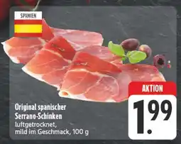 E-Center Original spanischer serrano-schinken Angebot