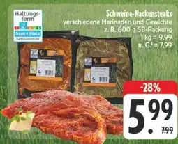 E-Center Schweine-nackensteaks Angebot