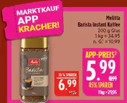 Marktkauf Melitta barista instant kaffee Angebot