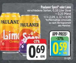 E-Center Paulaner spezi Angebot