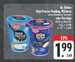 E-Center Dr. oetker high protein pudding bourbon vanille Angebot