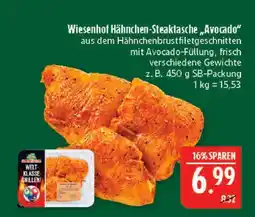 Marktkauf Wiesenhof hähnchen-steaktasche avocado Angebot