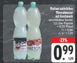 E-Center Mattoni natürliches mineralwasser mit geschmack Angebot