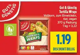 diska Gut & günstig tortilla wraps vollkorn Angebot