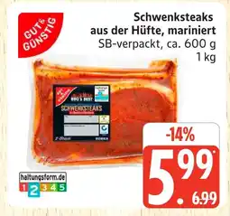 Marktkauf Gut & günstig schwenksteaks aus der hüfte, mariniert Angebot