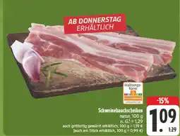 E-Center Schweinebauchscheiben Angebot