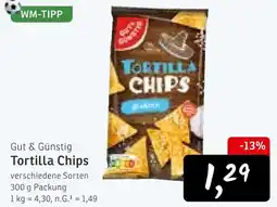 KONSUM Gut & günstig tortilla chips Angebot