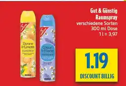 diska Gut & günstig zitrone & limette raumspray Angebot