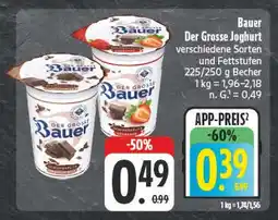 E-Center Bauer der grosse joghurt Angebot