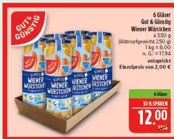 Marktkauf Gut & günstig wiener würstchen Angebot
