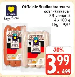 Marktkauf Edeka offizielle stadionbratwurst Angebot