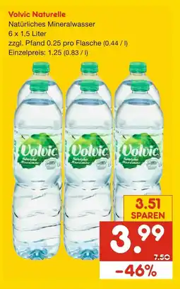 Netto Marken-Discount Volvic natürliches mineralwasser Angebot