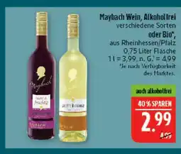 Marktkauf Maybach wein, alkoholfrei Angebot