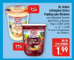 Marktkauf Dr. oetker löffelglück grütze pudding Angebot