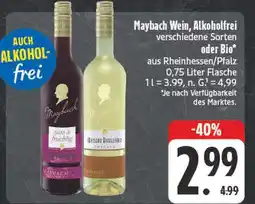 E-Center Maybach wein alkoholfrei rot Angebot