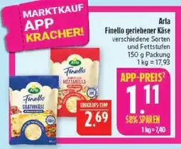 Marktkauf Arla finello geriebener käse Angebot
