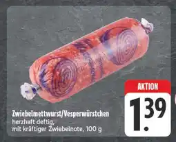 E-Center Zwiebelmettwurst/vesperwürstchen Angebot