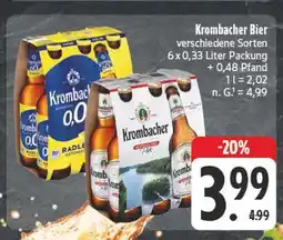 E-Center Krombacher radler 0.0 Angebot