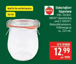Marktkauf Weck einkochgläser tulpenform Angebot