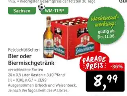 KONSUM Feldschlößchen bier oder biermischgetränk Angebot
