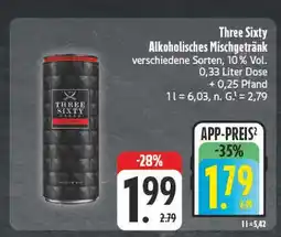 E-Center Three sixty alkoholisches mischgetränk Angebot