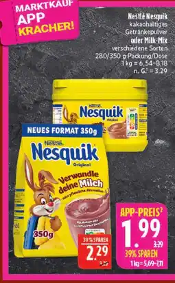 Marktkauf Nestlé nesquik original Angebot