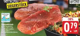 E-Center Schweinehüftsteaks Angebot