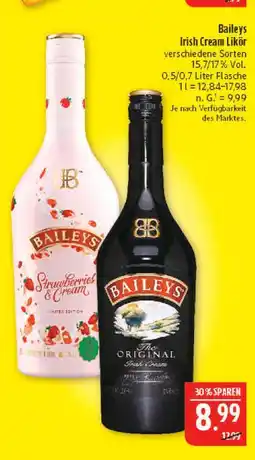 Marktkauf Baileys irish cream likör original Angebot
