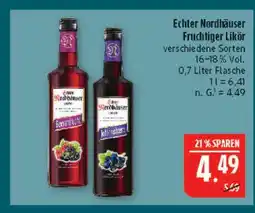 Marktkauf Echter nordhäuser fruchtiger likör - rote früchte Angebot