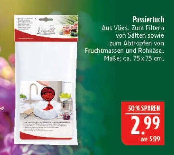 Passiertuch Angebot bei Marktkauf