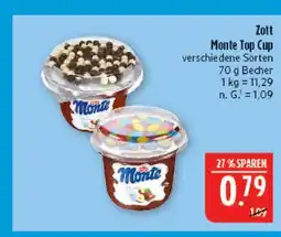 Marktkauf Zott monte top cup Angebot