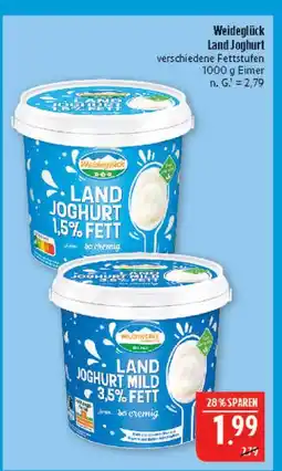 Marktkauf Weideglück land joghurt 1,5% fett Angebot
