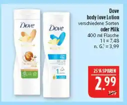 Marktkauf Dove body love lotion Angebot