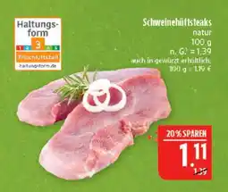 Marktkauf Schweinehüftsteaks natur Angebot