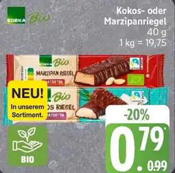 Edeka EDEKA Bio Kokos- oder Marzipanriegel Angebot