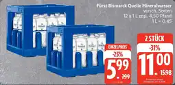 Edeka Fürst Bismarck Quelle Mineralwasser Angebot