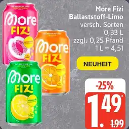 Edeka More Fizi Ballaststoff-Limo Angebot