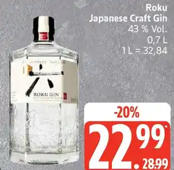 Edeka Roku Japanese Craft Gin Angebot