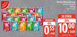 Edeka GUT& GÜNSTIG Katzen Nassnahrung Angebot