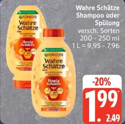 Edeka Wahre Schätze Shampoo oder Spülung Angebot