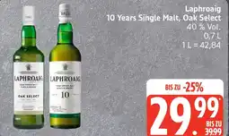 Edeka Laphroaig 10 Years Single Malt, Oak Select Angebot