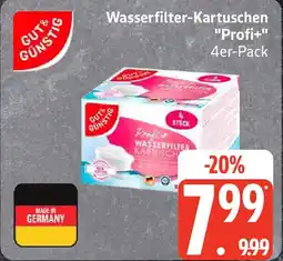 Edeka GUT& GÜNSTIG Wasserfilter-Kartuschen "Profi+" Angebot