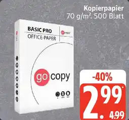 Edeka Kopierpapier 70 g/m² 500 Blatt Angebot