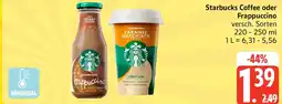 Edeka Starbucks Coffee oder Frappuccino Angebot