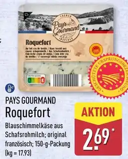 Aldi Nord PAYS GOURMAND Roquefort Angebot