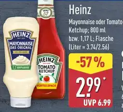 Aldi Nord Heinz Mayonnaise oder Tomato- Ketchup Angebot