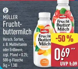 Aldi Nord MÜLLER Fruchtbuttermilch Angebot
