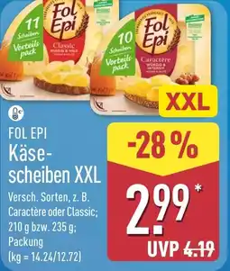 Aldi Nord FOL EPI Käsescheiben XXL Angebot