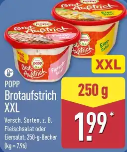 Aldi Nord POPP Brotaufstrich XXL Angebot